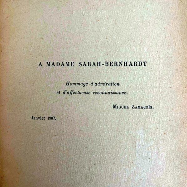 Les Bouffons, Miguel Zamacoïs, Sarah-Bernhardt, Édition Originale, 1907. – Image 3