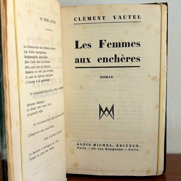 Les Femmes aux Enchères, Clément Vautel, Albin Michel, 1932. – Image 4