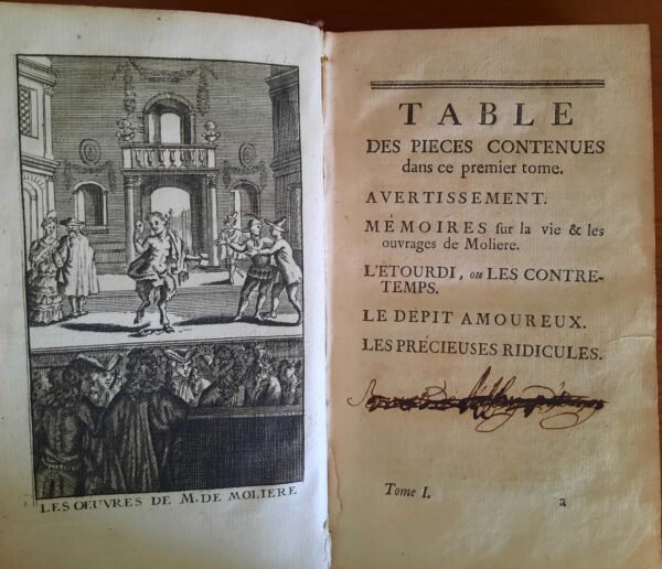 Œuvres de Molière, Tomes I à VII, Chez Cavelier, Paris, 1739. – Image 3