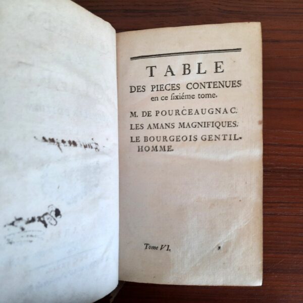 Œuvres de Molière, Tomes I à VII, Chez Cavelier, Paris, 1739. – Image 16