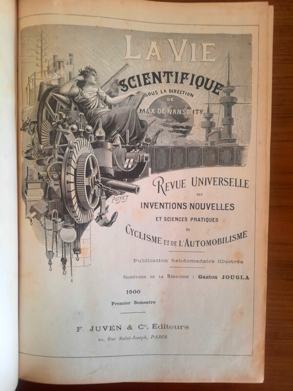 La Vie Scientifique, Max de Nansouty, Gaston Jougla, Juven & Cie, 1900. – Image 3