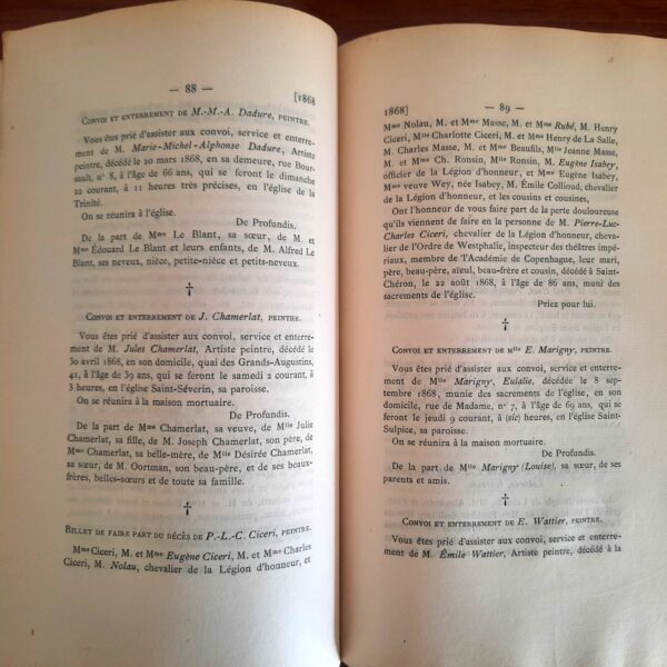 État Civil d'Artistes Français, Hubert Lavigne, Librairie J. Baur, Paris, 1881. – Image 5