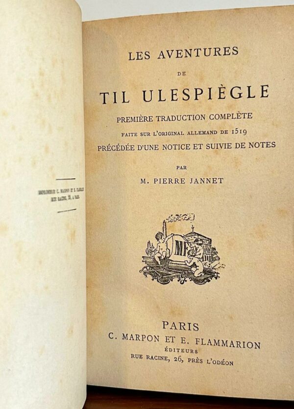 Til Ulespiègle, Pierre Jannet, Marpon & Flammarion, XIXe. – Image 2