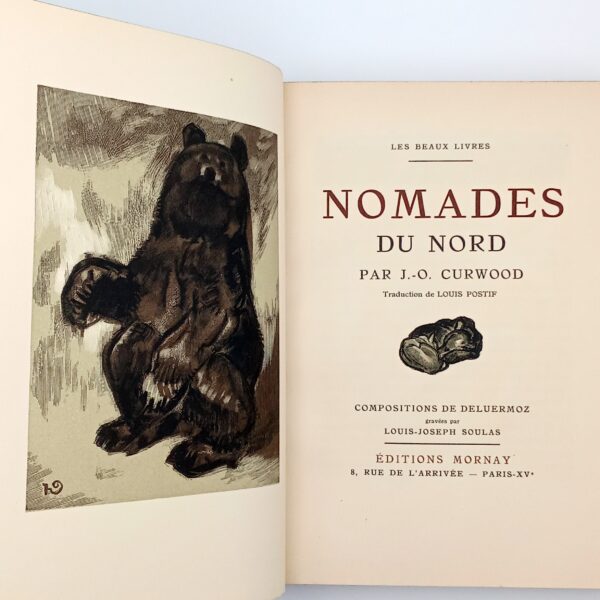 Nomades du Nord, James Curwood, Exemplaire Papier de Rives Numéroté, De Mornay, 1932 – Image 4