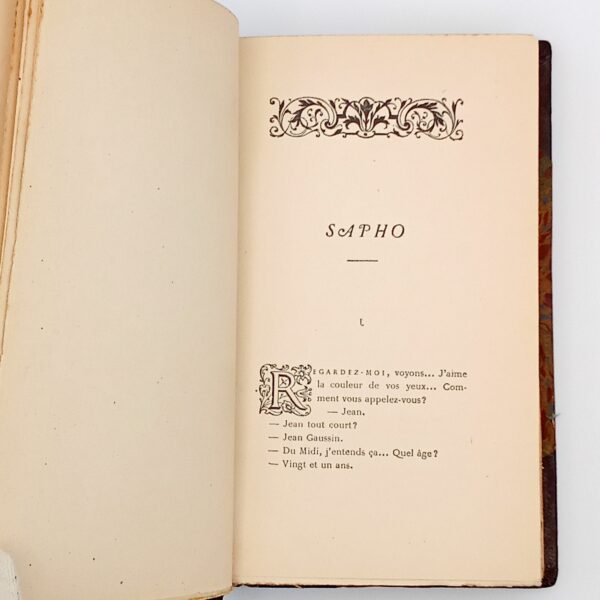 Sapho, Alphonse Daudet, Paris, Librairie Alphonse Lemerre, XIXe. – Image 4