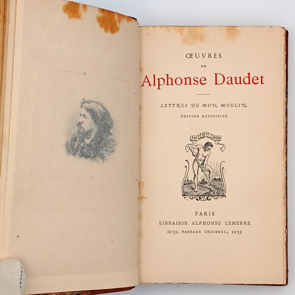 Les Lettres de mon Moulin, Alphonse Daudet, Édition définitive, Lemerre, XXe. – Image 2