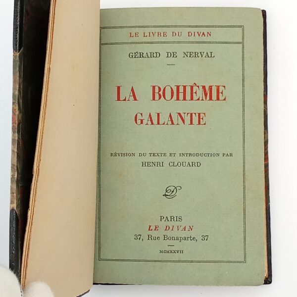 La Bohême Galante, Gérard de Nerval, Le Livre du Divan, 1927. – Image 3