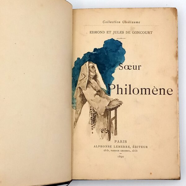 Sœur Philomène, Edmond et Jules Goncourt, Collection Guillaume, Lemerre, 1890. – Image 3